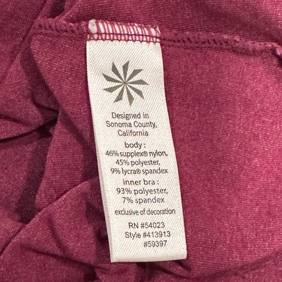 Athleta Purple Jaya Twist Front • Athletic Tank Top • Size XS - Picture 4 of 5